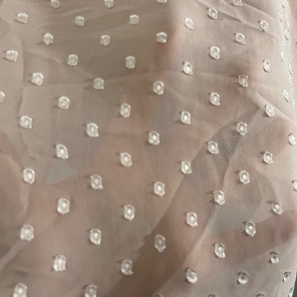 Torrid Top 14 Pink Chiffon Swiss Dot Tank Feminine Coquette Mature Ballerina 80s - Picture 5 of 15